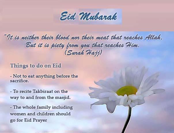 Eid is the holy festival of Muslims.